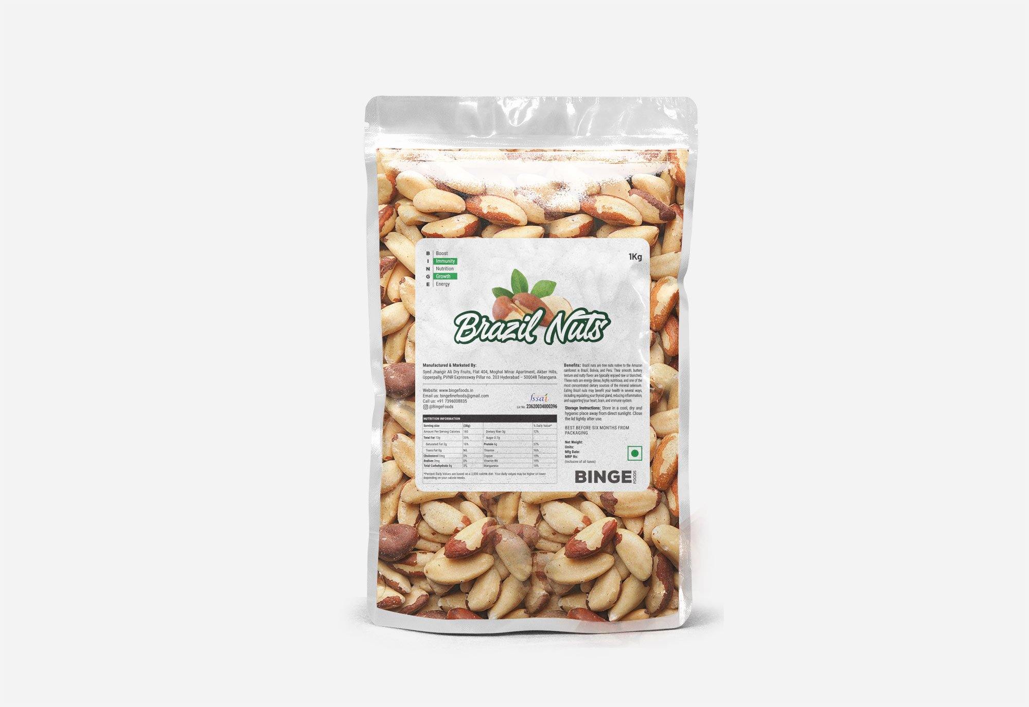 Premium Brazil Nuts - Binge Foods