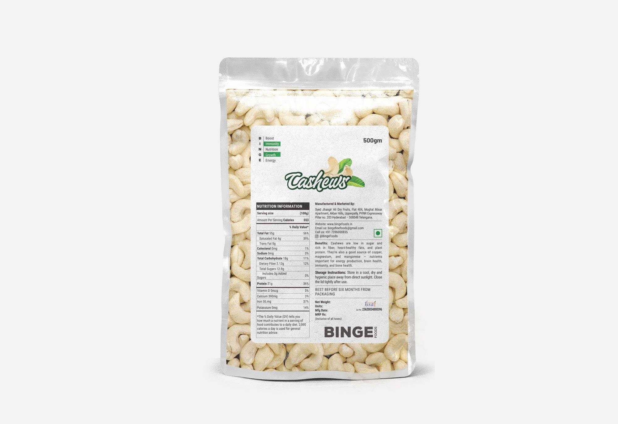 Cashews - Binge Foods