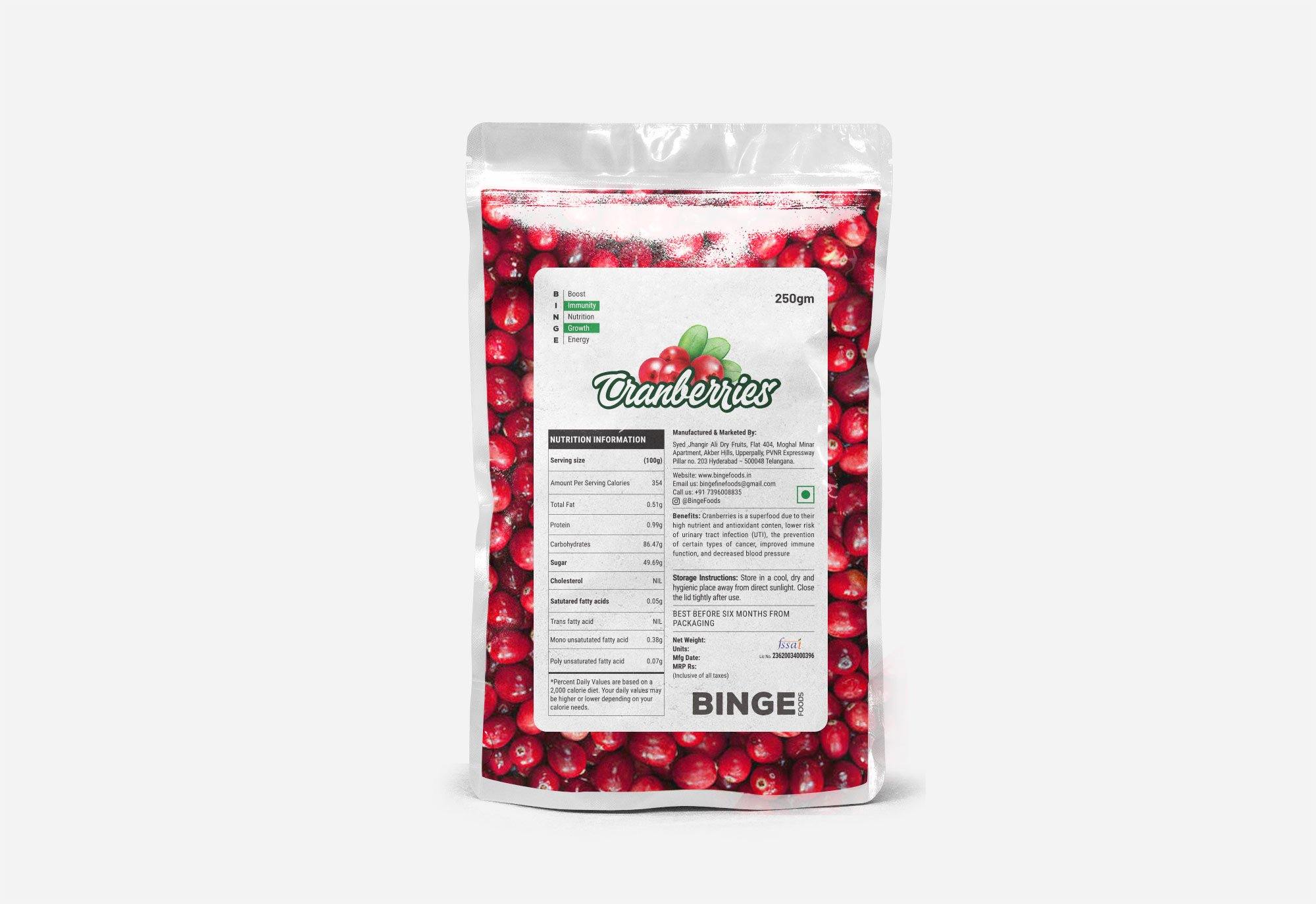 Cranberries - Binge Foods