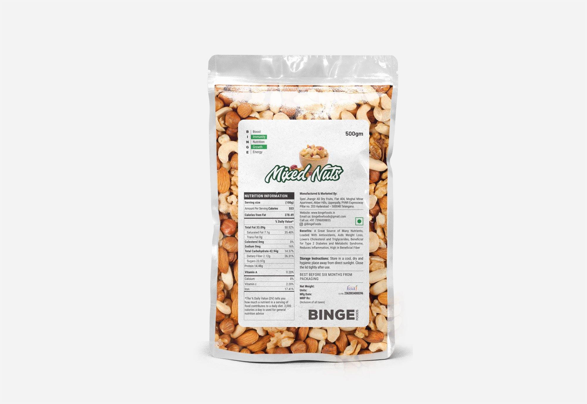 Mixed Nuts - Binge Foods