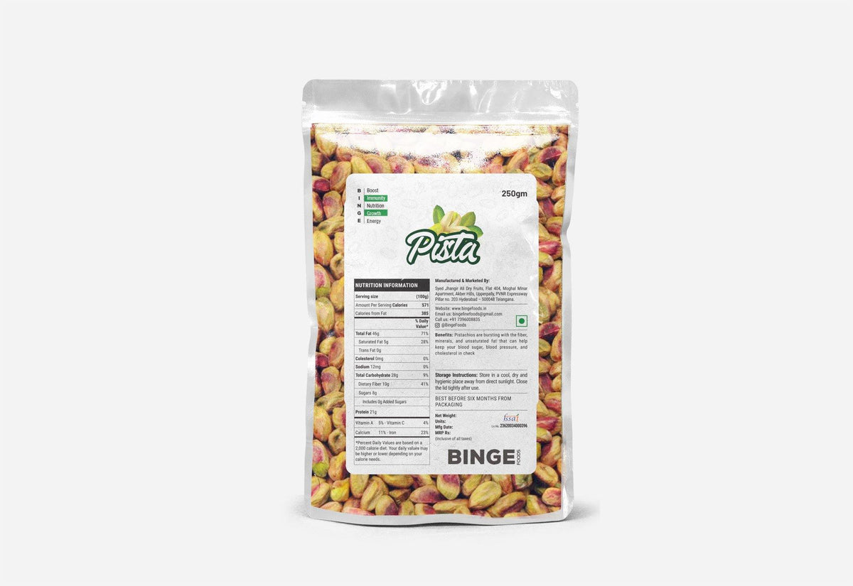 Pistachio (Pista) - Binge Foods