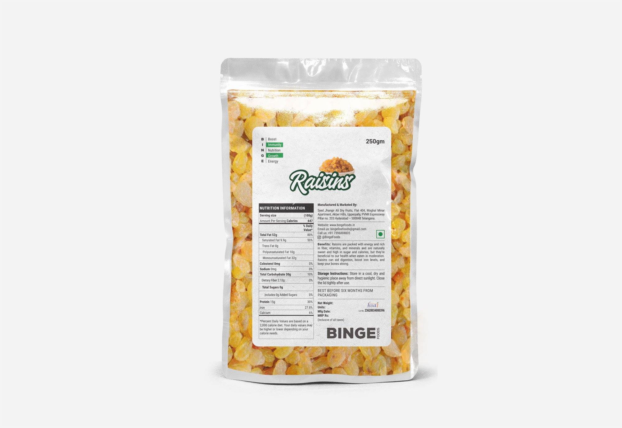 Raisins ( Kishmish) - Binge Foods