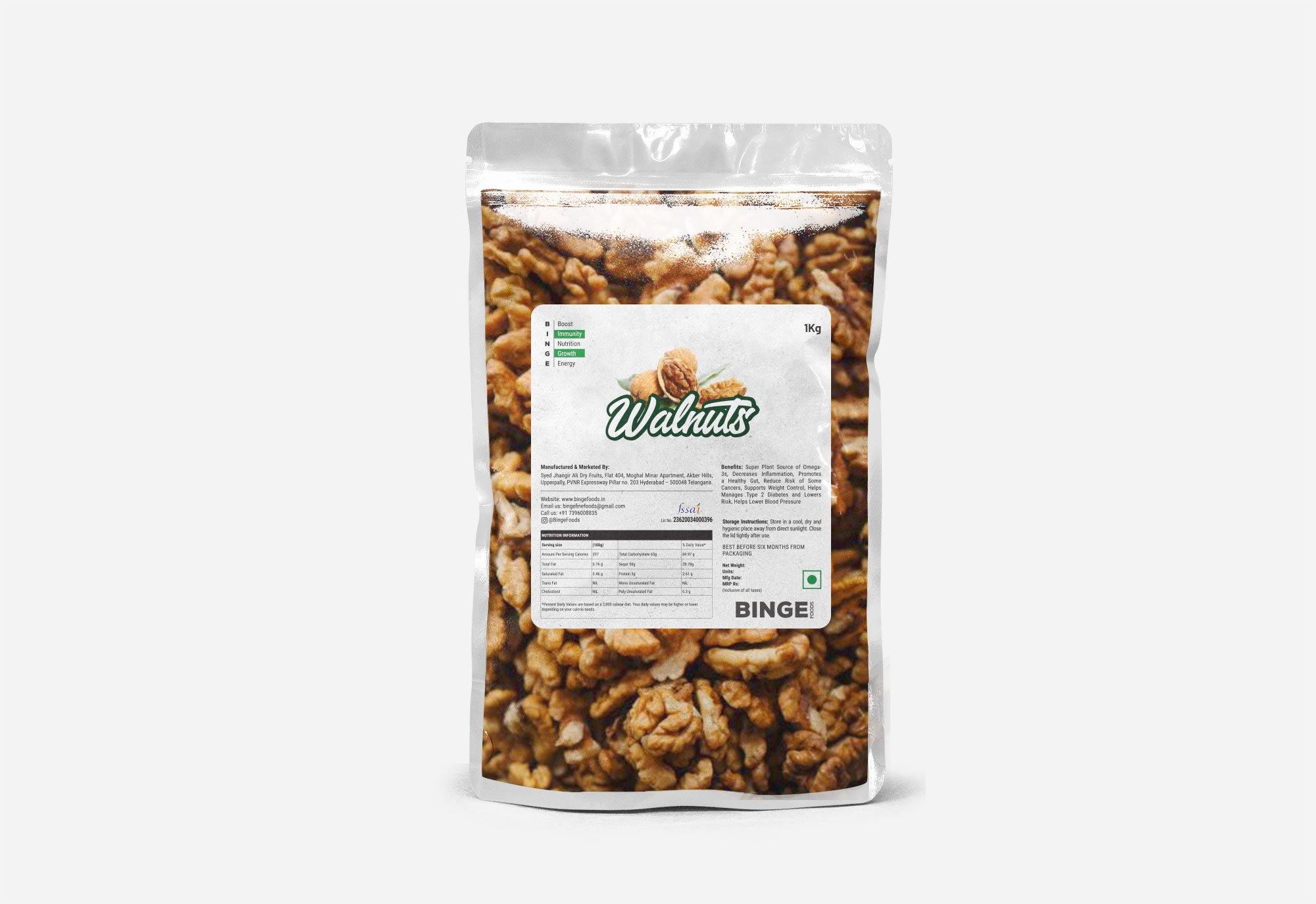 Premium Walnuts - Binge Foods